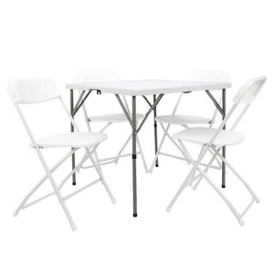 Tavolo pieghevole quadrato da 34 pollici in polietilene soffiato (solo tavolo) - Product Image 3