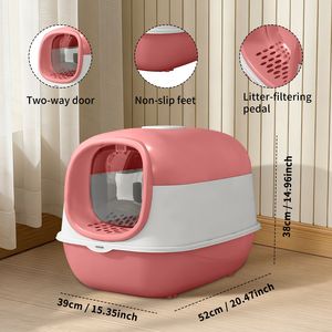 Lettiera per Gatti Rosa E24 con Materiale Spesso, Struttura Stabile e Durevole, Qualità Affidabile per Uso Transfrontaliero - Product Image 6