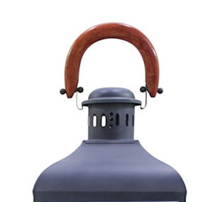 โคมไฟตกแต่งดีไซน์ไม่ซ้ำใคร ทำจากแก้วและสแตนเลส พร้อมด้ามจับไม้ สำหรับตกแต่งบ้าน สามารถปรับแต่งได้ - Product Image 3