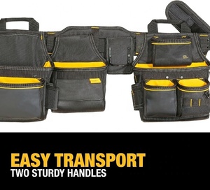 Chuyên nghiệp thoáng khí Hi khả năng hiển thị Nylon công cụ làm việc vành đai 26-Pocket bền thợ mộc búa chủ khung lợp bánh cho - Product Image 2