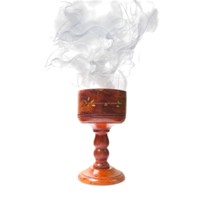 Handcrafted Wooden Incense Burner <b>Decorative</b> Wooden Incense Cup with Metal Liner for Aromatherapy and Relaxation - Product Image 1