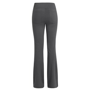 Factory Price Women Wide Leg Workout Pants Breathable <b>Flare</b> Yoga <b>Leggings</b> Custom Label Activewear Trousers - Product Image 4