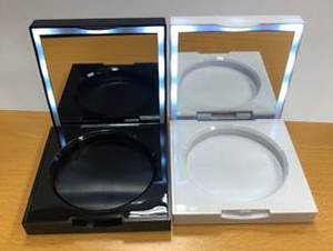 Base de maquillaje iluminada con luz LED, sombra de ojos con espejo - Product Image 3