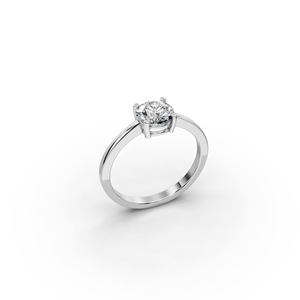 Bague solitaire minimaliste en diamant de 1,00 carat cultivé en laboratoire - Product Image 6