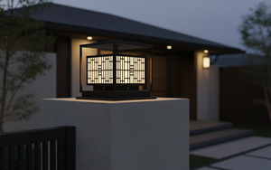 Outdoor Gate Pillar <b>Light</b> Minimalist Pattern Modern Design for Villa Garden Hotel Decorative <b>Post</b> Lamp AC 220V IP65 - Product Image 3