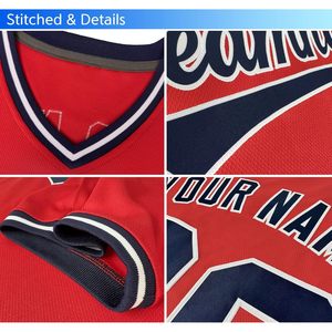 Uniforme Deportivo Personalizado con Cuello en V para Béisbol, con Nombre y Número Bordados, Ropa de Softbol para Jóvenes y Adultos, para Hombres y Mujeres - Product Image 1