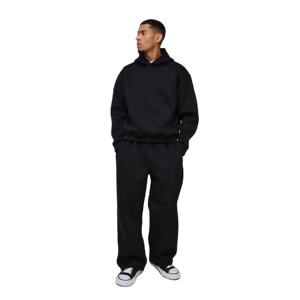 Conjunto Deportivo Informal de 2 Piezas IOTA SPORTS, Sudadera con Capucha Estampada de Poliéster/Algodón, Pantalones Deportivos, Felpa Suave, Antibacteriano y Transpirable - Product Image 1