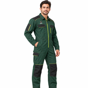 Overol de Seguridad Premium, Ropa de Trabajo Reflectante, Tela de Alta Visibilidad, Construcción Duradera, Múltiples Bolsillos, Ajuste Cómodo - Product Image 1