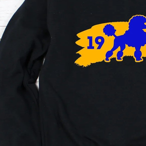 Sweat-shirt à col rond Sigma Spray Paint, couleur noire, imprimé graphique personnalisé, pull décontracté à manches longues en polaire, streetwear - Product Image 3