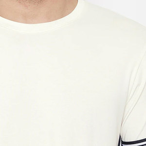 เสื้อยืดผู้ชายโลโก้เรียบง่ายผ้าฝ้ายลำลองฤดูร้อนระบายอากาศได้ดีผ้านุ่มทันสมัยสไตล์สตรีทแขนสั้น - Product Image 5