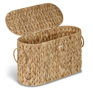 Cesta de Almacenamiento Tejida Artex Hai Nam con Tapa, Organizador Bohemio de Diseño Moderno, Autoportante, Ecológico, Duradero, con Asas de Forma Única - Product Image 1