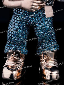 Colgante de Muñeca de Terror con Diamante Moissanite Multicolor, Elaborado en Plata 925, Joyería de Lujo Estilo Hip Hop - Product Image 3