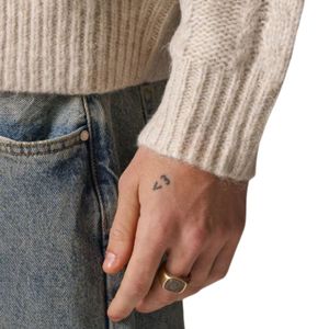Cable Knit Zip Hoodie Stone Soft Warm Stone Colored Zip Hoodie with Cable Knit and Adjustable Hood <b>Perfect</b> for Casual Wear - Product Image 3