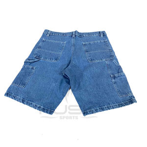 Shorts de travail en jean ample pour homme, style carpentier, tendance streetwear d'été - Product Image 6