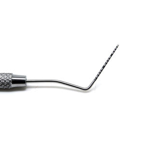 Sonde dentaire manuelle réutilisable en acier inoxydable, poignée ergonomique, couleur argent, marque privée, instrument dentaire en gros - Product Image 1