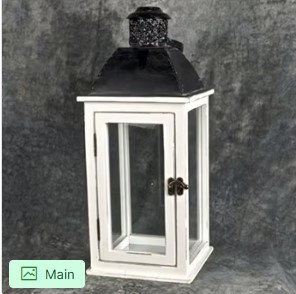 Lanterne en métal vintage avec poignée, support de lumière décoratif rustique, durable, pour l'extérieur et l'intérieur, idéal pour le jardin, la terrasse, la maison et les fêtes - Product Image 6