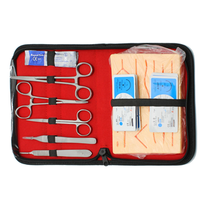 Kit d'entraînement complet à la suture médicale avec coussin d'entraînement en silicone réutilisable et instruments en acier inoxydable - Product Image 4