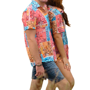 เสื้อยืดชีฟองลายดอกไม้สำหรับผู้หญิง สไตล์ลำลอง แขนจีบ คอปกติดกระดุม ชายเสื้อพับได้ เนื้อผ้านุ่ม สไตล์สตรีทแฟชั่น สำหรับฤดูร้อน ขายส่งจำนวนมาก - Product Image 2