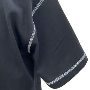 T-shirt homme 100% coton, col rond, coupe ample, surpiqûres contrastées, style oversize, décontracté - Product Image 2