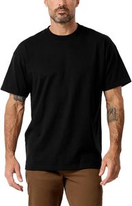 Camiseta Lisa de Algodón Grueso para Hombre, Estilo Urbano con Hombros Caídos, Camiseta Blanca de Alta Calidad, Ajuste Holgado, Fabricación Propia - Product Image 2