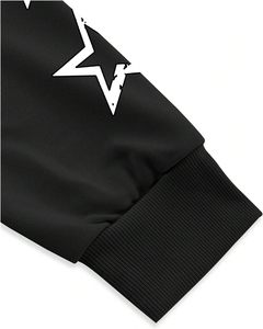 Conjunto Deportivo Personalizado 2026 con Gráfico de Estrella Negra, Sudadera con Capucha de Felpa Gruesa y Pantalones Deportivos Holgados de Alta Calidad para Hombre - Product Image 2