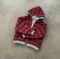 Collection Automne – Nouvelle Veste Réversible 2-en-1 en Flanelle Style Streetwear avec Fermeture Éclair, Anti-Plis, 100% Coton, Grammage Lourd, Personnalisable OEM