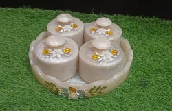 Resin Eco-friendly Heat-resistant Glass Dry Fruit Jar Tray for Snacks Kitchen Decor Gift for Her Food Safe Packaged Carton - Product Image 2