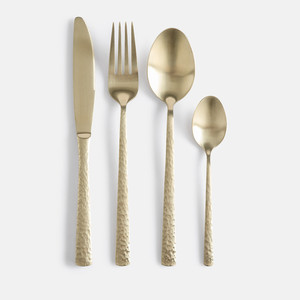 Juego de Cubiertos Modernos de Acero Inoxidable con Acabado Dorado Espejo, Cuchillo, Tenedor y Cuchara, para Restaurantes y Hoteles, Venta al Por Mayor - Product Image 6