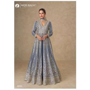 ชุดเดรสอานาร์กาลีแบบอัชรวาด มอร์ บาห์ จานากี พร้อมงานปักเลื่อมสุดหรูหรา ชุดอินเดียแบบดั้งเดิมสำหรับโอกาสพิเศษ - Product Image 2