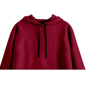 Wholesale <b>Women</b> Royal <b>Blue</b> Full Zip Vintage Lined <b>Hoodie</b> Polyester Knitted Casual Sweatshirt Solid Color Breathable Autumn Wear - Product Image 4