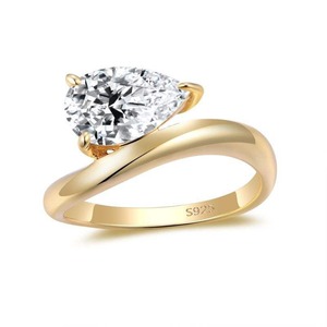 Most Selling Luxury Moissanite Engagement <b>Ring</b> Women 925 Sterling <b>Silver</b> Prong Setting Brilliant Cut <b>Eternity</b> Band Wedding - Product Image 1