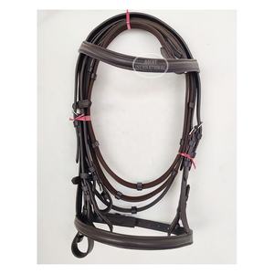 Mejor Calidad Cuero Caballo Brida Headstall Acolchado Suave en color negro marrón al por mayor - Product Image 4