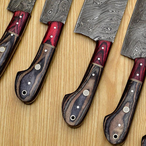 Professional Damascus Pattern <b>Kitchen</b> Knife Set Damascus Steel Chef Knife Collection For <b>Kitchen</b> Cooking And Preparation - Product Image 3