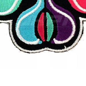 Custom 3D Embossed Rubber PVC <b>Sew</b>-<b>On</b> <b>Patches</b> with Nonwoven Felt Fabric for Clothing - Product Image 2
