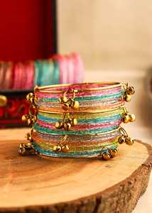Derniers ensembles de bracelets pour femmes, bijoux pour mariage et fêtes, ensembles de bracelets cachemiriens multicolores, tailles personnalisées, bracelets cachemiriens tendance - Product Image 3