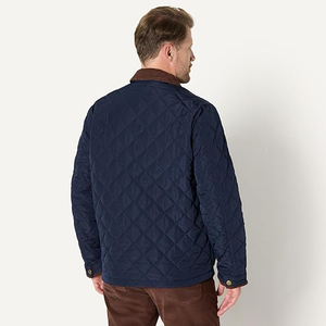 Fabricant de vestes matelassées à carreaux décontractées urbaines personnalisées |   Veste moderne unisexe OEM à col montant, fermeture éclair, imperméable - Product Image 3