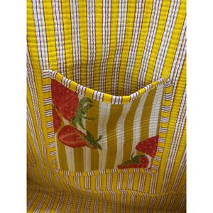 Yellow Floral 100% Cotton Tote Bag Bohemian Style Open <b>Top</b> Shopping Bag All Seasons Use Lightweight Spring Summer Autumn Fashion - Product Image 4