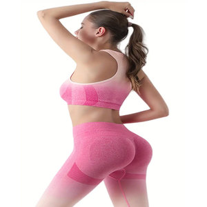 Best Design Women's Yoga <b>Leggings</b> Set Mid Waist <b>Ankle</b>-<b>Length</b> Vintage Sporty Knitted Nylon Spandex Stretch Breathable Quick Dry - Product Image 6