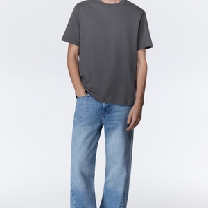 Camisetas Personalizadas para Hombre, Corte Regular, 100% Algodón, Estilo Hip Hop, Antiarrugas, Cuello Redondo, 320g, Impresión en Serigrafía, Manga Corta, Logotipo Personalizado - Product Image 1