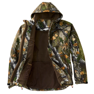 Chaqueta de caza para hombre con capucha personalizada, nueva, estilo camuflaje, softshell, para exteriores, en venta. - Product Image 3