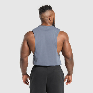 Best Selling Casual Mens Gym Tank Top 100% Cotton Quick Dry Breathable With Custom Logo For Fitness Training - Product Image 5