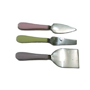 Cuchillos de queso de acero inoxidable y resina, 3 uds., herramientas al precio más bajo, herramientas para frutas y verduras, juegos de utensilios de cocina, venta al por mayor - Product Image 1