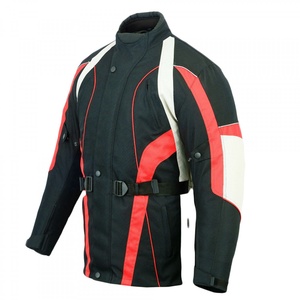 Chaqueta de moto hombre CE 2 blindada protección completa moto chaqueta textil negra para todas las estaciones a prueba de viento - Product Image 3