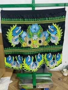 Women's Vintage Bohemian A-Line <b>Pleated</b> Anti-Wrinkle Soft 100% Polyester <b>Mini</b> <b>Skirt</b> Discharge Printed Knitted Lower Hem Summer - Product Image 4