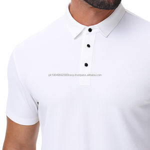 เสื้อโปโลไร้รอยต่อสีขาวจากแหล่งรังสีต้านเชื้อแบคทีเรียและรังสียูวีเหมาะสำหรับกิจกรรมกอล์ฟและการขี่ม้า - Product Image 6