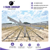 Système de fixation de panneaux solaires en acier galvanisé à chaud, prix usine, pour installation au sol en zone ouverte