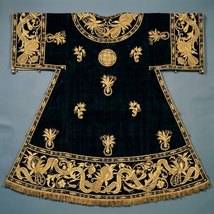 Sherwani en velours noir avec broderie dorée, tenue de mariage traditionnelle indienne et pakistanaise pour hommes, longueur au sol, coupe classique, style hiver - Product Image 1