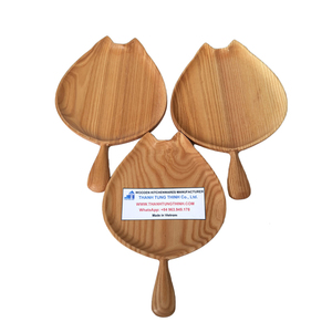 Plateau en bois personnalisé en forme de chat Thanh Tung Thinh avec poignée, écologique, antibactérien, de qualité alimentaire, de qualité commerciale - Product Image 4