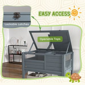 Habitat di tartaruga interna grigia con protezione dalle intemperie e accessorio regalo per mobili da esterno - Product Image 6