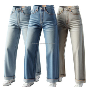 Nouveau tissu jeans compétitif de haute qualité tissu denim coupe ajustée conception personnalisée jean denim pantalon pour femmes du Bangladesh - Product Image 6